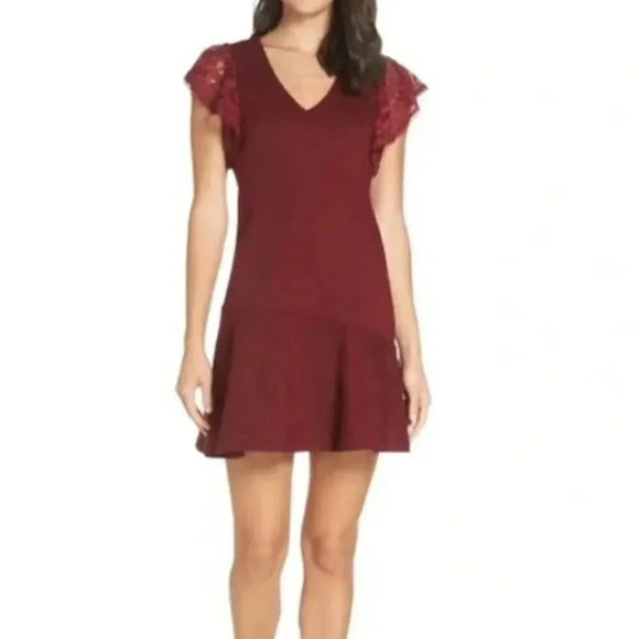 Heartloom Burgundy Dress - Picture 1 of 9